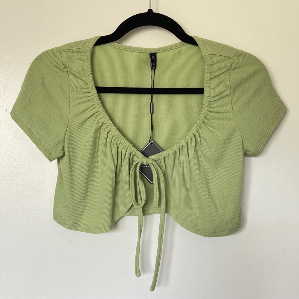 Tie Front Crop Top